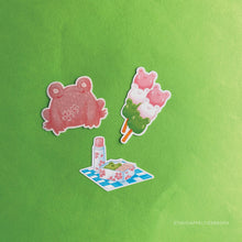 Load image into Gallery viewer, Frog Mail | Cherry blossoms Sticker Flakes
