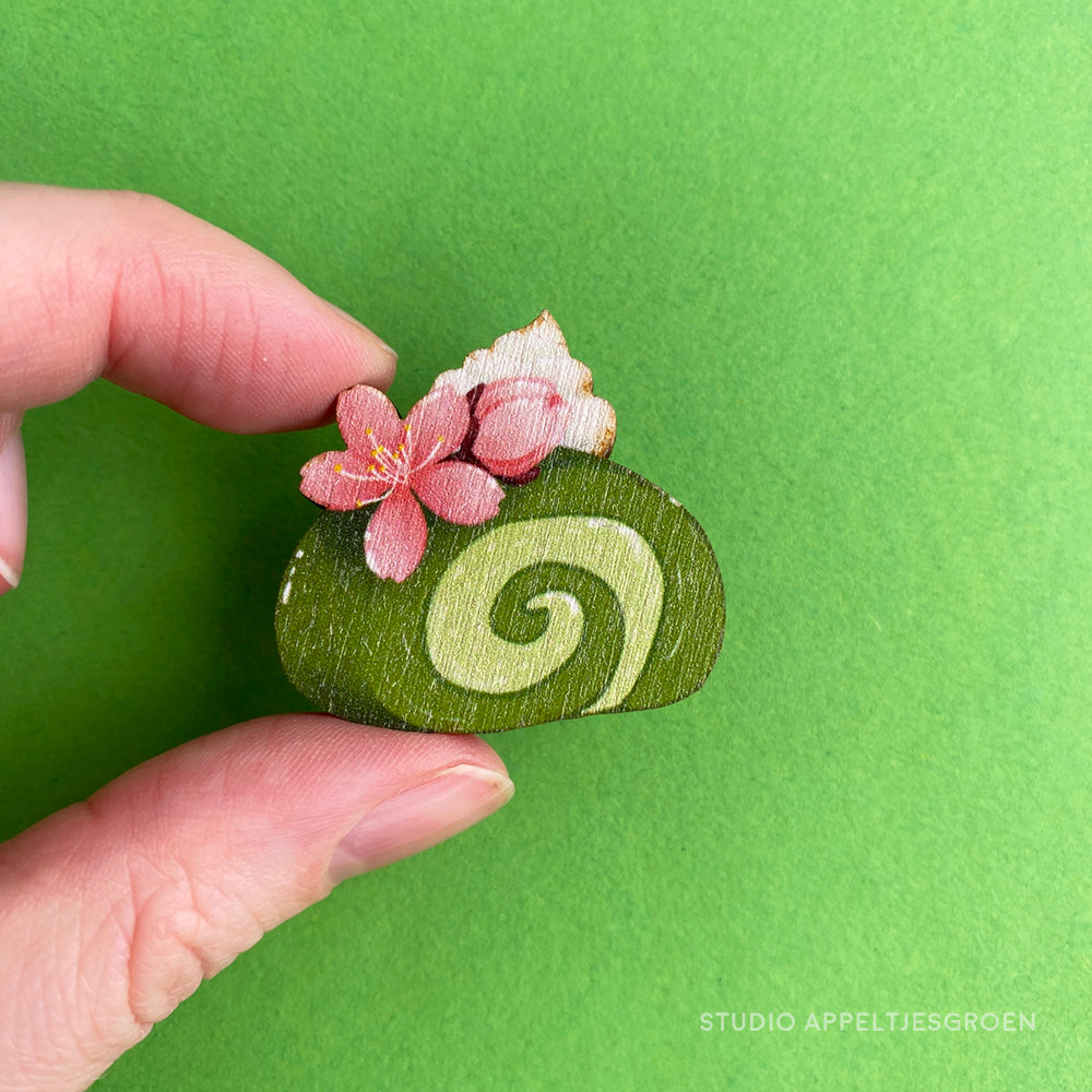 Wood pin | Matcha cake roll