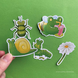 Frog Mail | Froggy insects Sticker Flakes