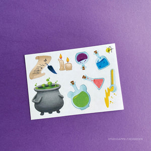 Frog Mail | Froggoween Cauldron Sticker sheet