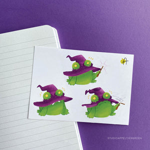 Frog Mail | Froggoween  Witch Sticker sheet