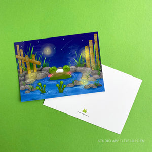 Frog Mail | Onsen time Postcard