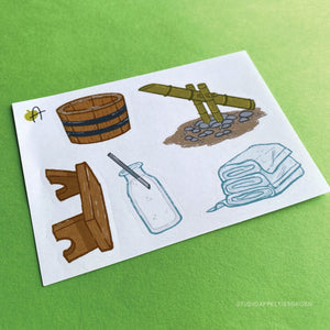Frog Mail | Onsen Sticker sheet