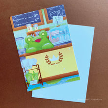 Load image into Gallery viewer, Frog Mail | Barista Postcard
