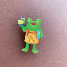 Load image into Gallery viewer, Frog Mail | Barista Floris Wood pin
