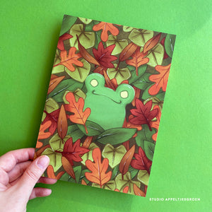 Floris the Frog | A5 Print Fall leaves
