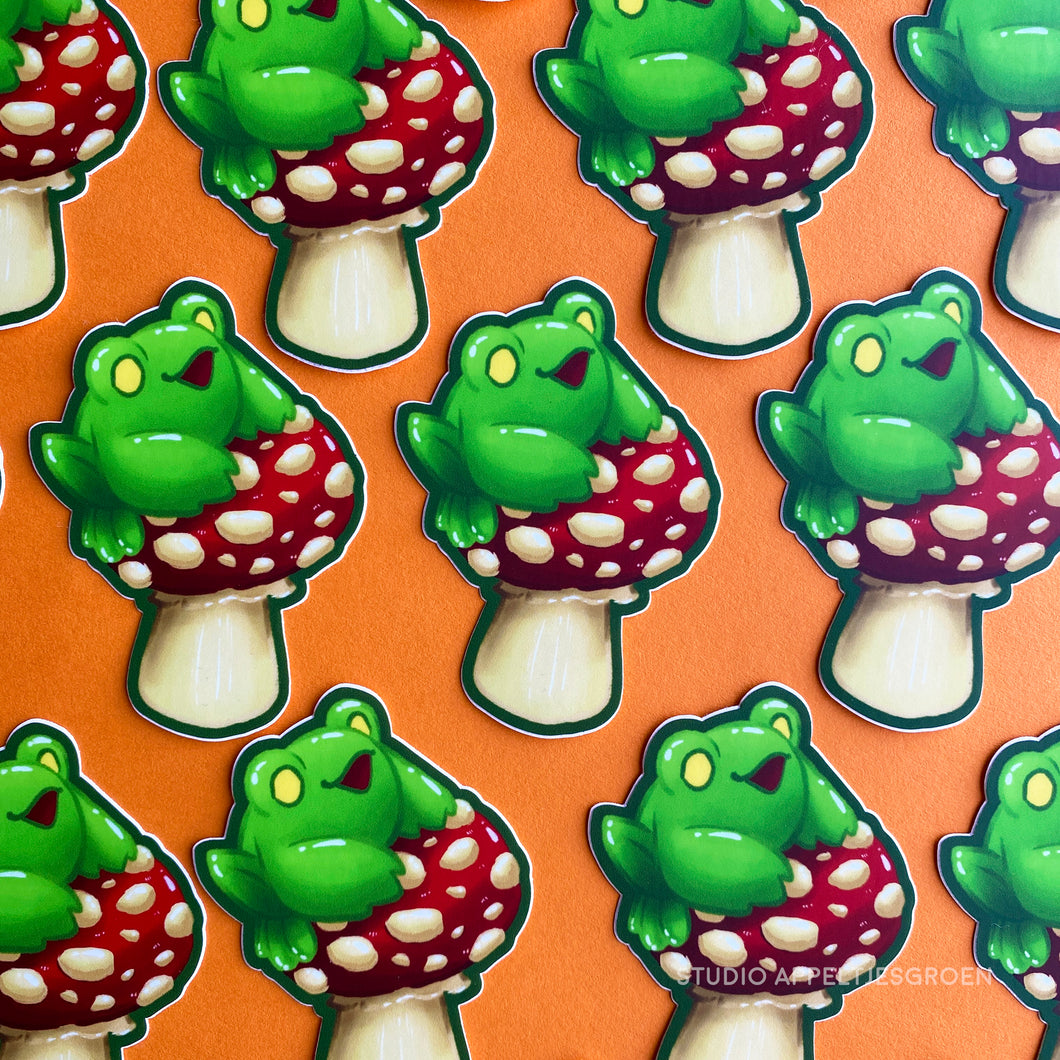 Floris the Frog | Amanita Vinyl sticker