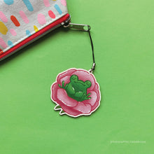 Load image into Gallery viewer, Floris the Frog | Flower Bud charm
