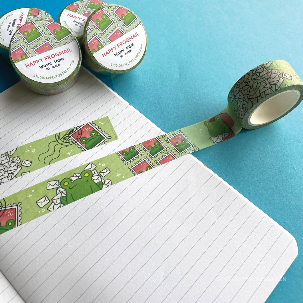 Floris the Frog | Frog Mail, washi tape