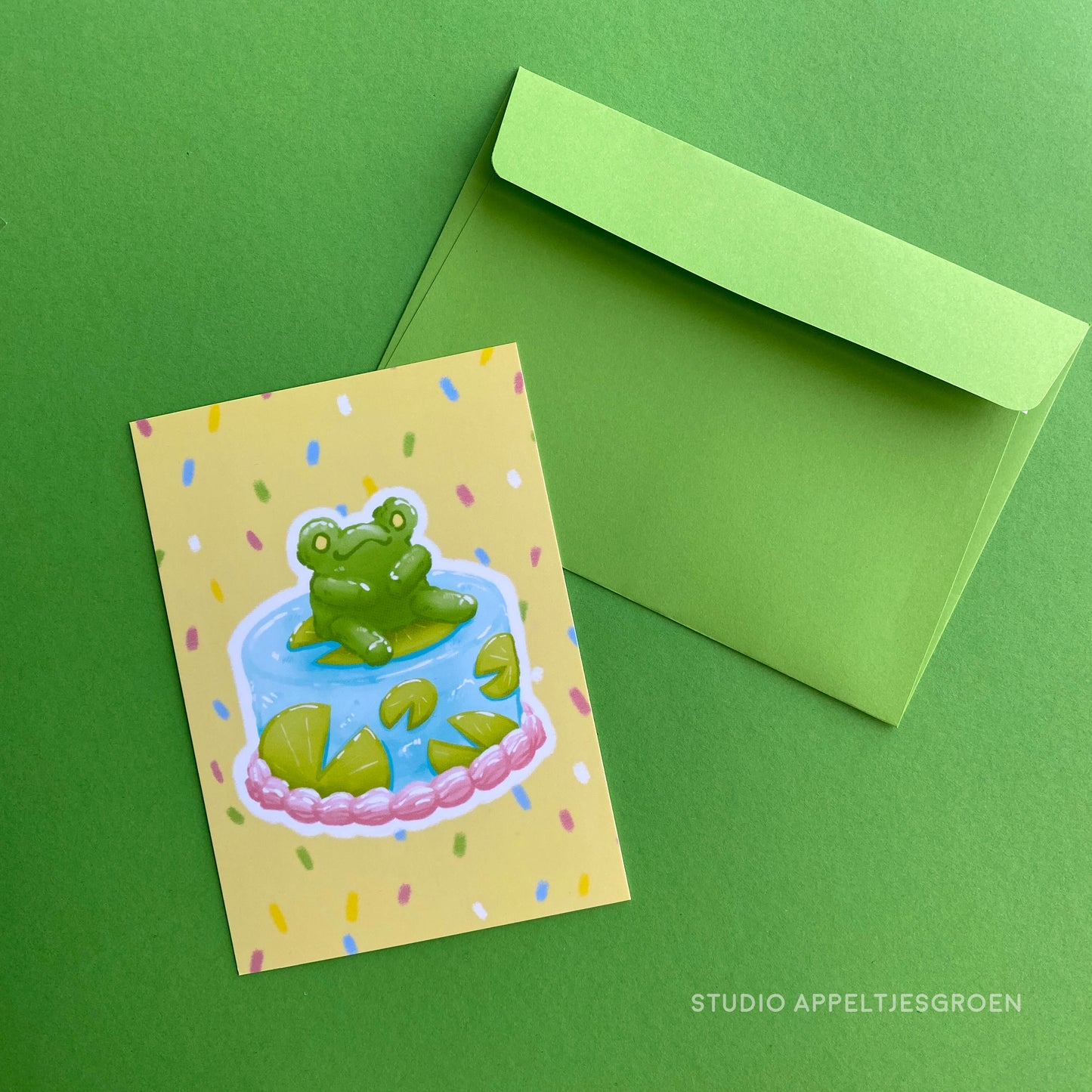 Birthday card | Frog cake