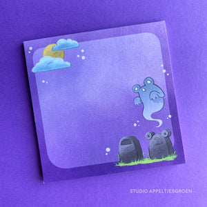 Floris the Frog | Grave stone notepad