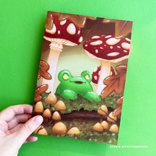 Load image into Gallery viewer, Floris the Frog | A5 Print Mushrooms
