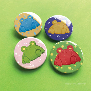Frog Con 21 | Floris plush buttons
