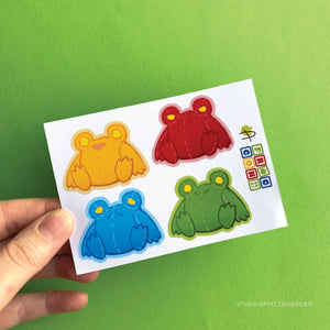 Frog Con 21 | Plush Floris sticker sheet