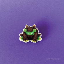 Load image into Gallery viewer, Froggoween | Were!Frog wood pin
