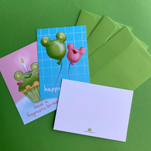 Birthday card | Floris the Frog set