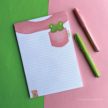 Load image into Gallery viewer, Floris the Frog | Tshirt A5 notepad
